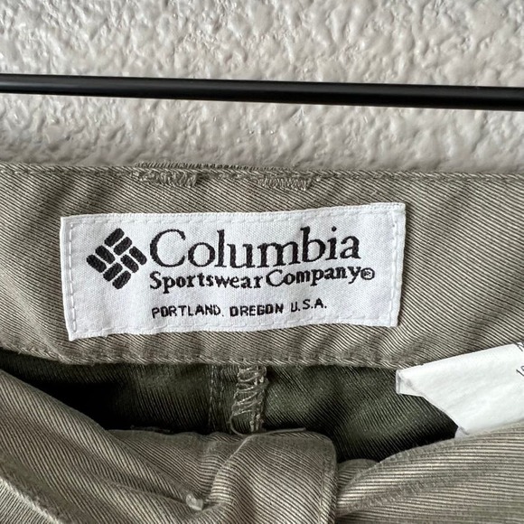 Vintage Columbia Mens Pleat Front Pocket Casual Sportswear Shorts 40 - Picture 8 of 9